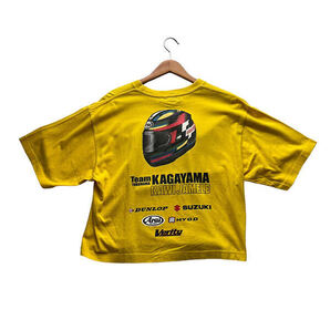 KAWI JAMELE Arai HELMET ロゴ Tシャツ イエロー
