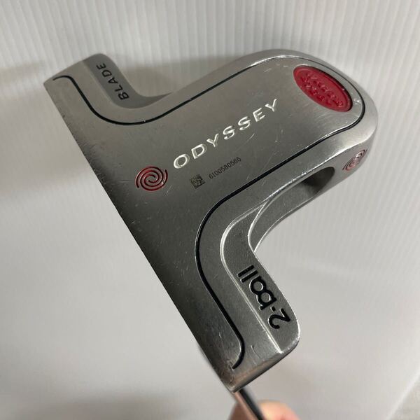 希少 レフティー用 ODYSSEY WHITE STEEL 2-BALL BLADE 34インチ オデッセイ ホワイトスチール 2ボール 2BALL ブレード 左用 番2316