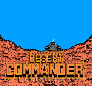 海外限定版 海外版 ファミコン Desert Commander 戦車戦略 砂漠の狐 NES