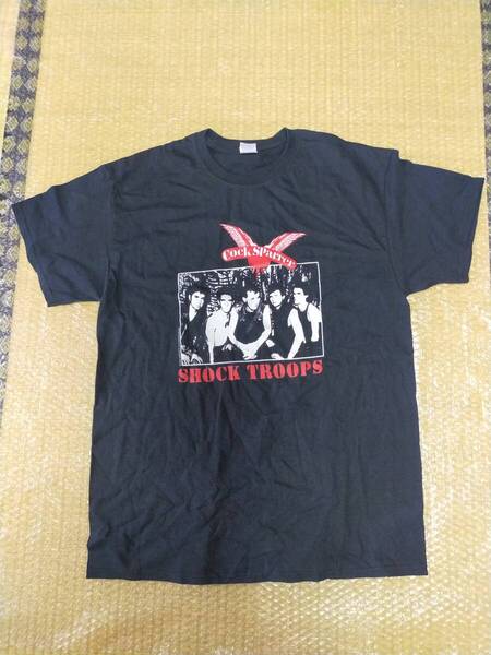 即決 コックスパラー Cock Sparrer Shock Troops Tシャツ サイズL オイ OI