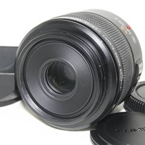 ★実用良品★Panasonic パナソニック LEICA DG MACRO-ELMARIT 45mm F2.8 ASPH. MEGA OIS フード付き♪