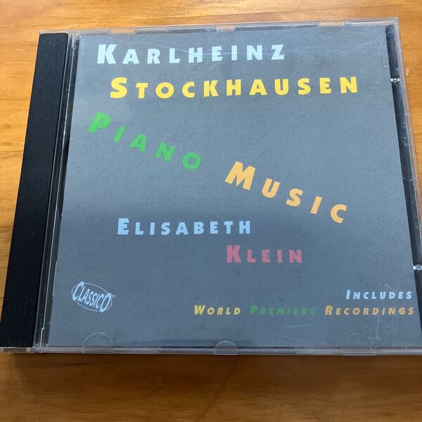 【CD】 Karlheinz Stockhausen - Piano Music Elisabeth Klein カールハインツ・シュトックハウセン エリサヘト・クライン