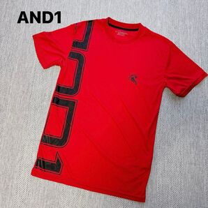 美品 AND1 アンドワン Tシャツ ビッグロゴ バスケ