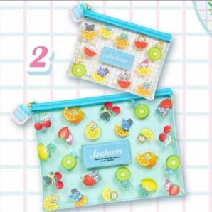 JOCHUM ジェオチャム クリアポーチセット 2P フルーツ