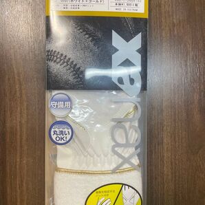 XANAX (ザナックス) 野球 守備用手袋 右手用 L-R BBG-74H ホワイト×ゴールド 0107