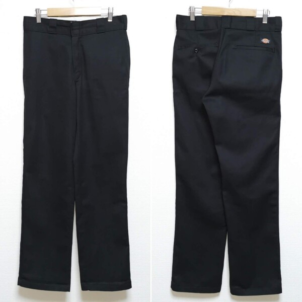 即決 W30 L32 ディッキーズ DICKIES ワークパンツ WorkPants 874 ブラック BK 黒