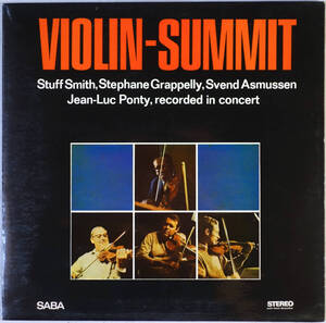 ◆VIOLIN-SUMMIT (GER LP) -Stephane Grappelli, Jean-Luc Ponty, SABA/MPS