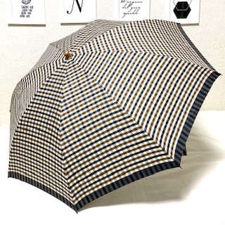 ★ 即決・送料無料 ★ ギンガムチェック 折りたたみ傘 55cm カバー付き