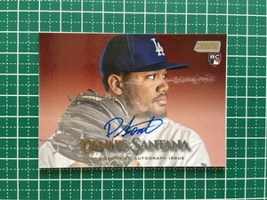 即決のみ！★TOPPS MLB 2019 STADIUM CLUB BASEBALL SCA-DSA DENNIS SANTANA【LOS ANGELES DODGERS】直筆サインカード ルーキー RC 19★