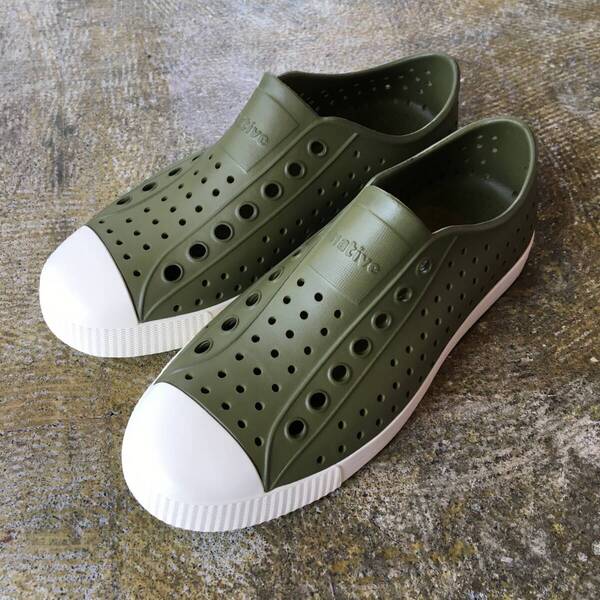 27.0cm(9サイズ)|Native Shoes ネイティブ シューズ Jefferson ジェファーソン Rookie Green 軽量 スリッポン 靴 (新品)(正規品)