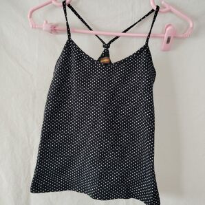 タンクトップ ドット柄