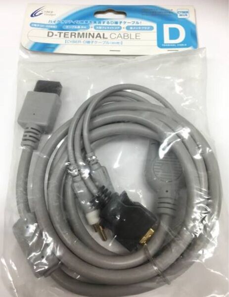 【未使用】Wii用CYBER・D端子ケーブル CY-WIAV-DY 2m
