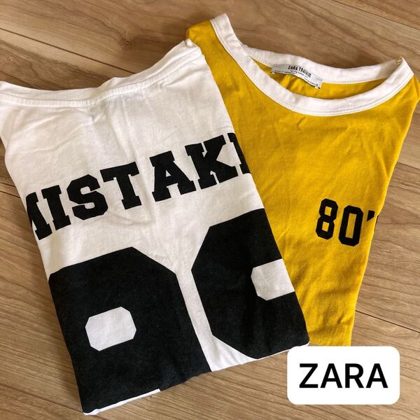 ZARA レディース半袖Tシャツ 一枚 未使用2枚セット