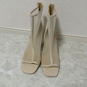 chico チコ オープントゥメッシュブーツサンダル Mサイズ