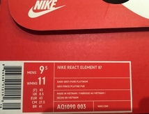 NIKE REACT ELEMENT 87 リアクト エレメント AQ1090-003 27.5 cm 国内正規 新品未使用品 即発送可 他多数出品中_画像8