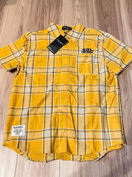 【新品未使用品】BLUE CROSS ブルークロス 半袖チェックシャツ 140サイズ 10から12歳
