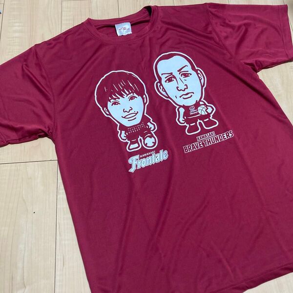 未使用品 川崎フロンターレ ブレイブサンダースコラボTシャツ 橘田健人