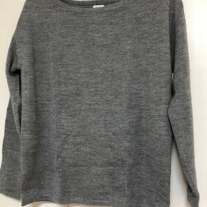 長袖Tシャツ(ティアンエクートTIENSecoute)長袖ニット(ウール混)