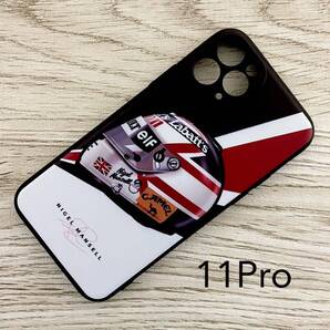 ナイジェル・マンセル ヘルメット iPhone 11 Pro ケース F1 ウィリアムズ ロータス マクラーレン フェラーリ 国旗 スマホ