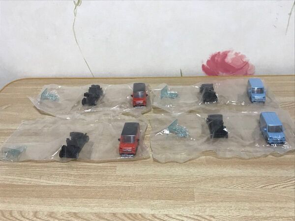 送料無料 1/64 スズキ ハスラー ミニカー 4台セット SUZUKI HUSLER