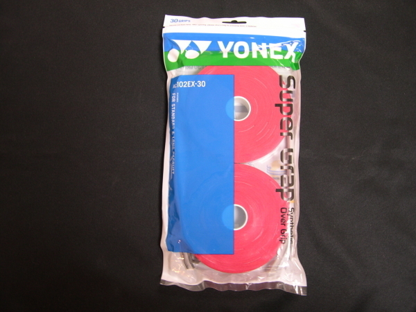 YONEX(ヨネックス)グリップテープ (ウェット) 30本(赤)