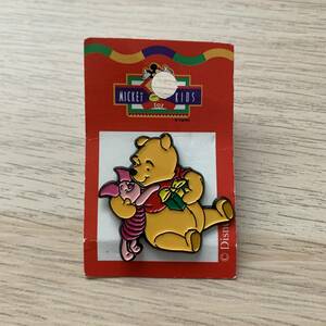 MICKEYforKIDS Pooh . Piglet present pin badge * beautiful goods 