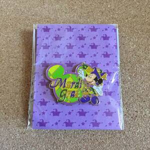 [ free shipping ] Disney pin badge Mickey Mouse Mardi gras* rare 