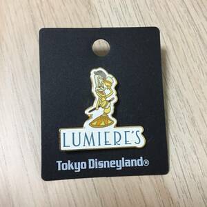 美女と野獣 ルミエール ピンバッジ TDL レトロ★美品★入手困難