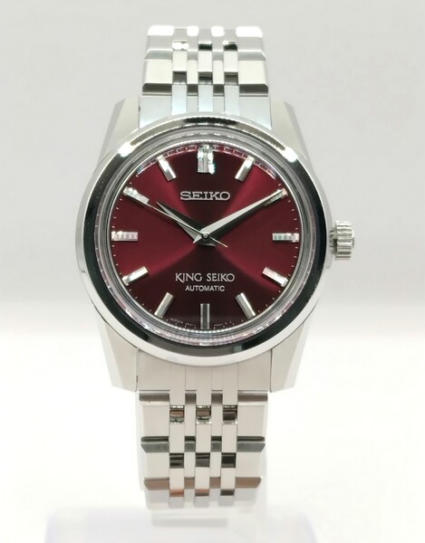 最終価格【未使用品】SEIKO セイコー KING SEIKO キングセイコー SDKS009 6R31-00D0 臥龍梅レッド 限定3000本 自動巻き ワインレッド 37mm