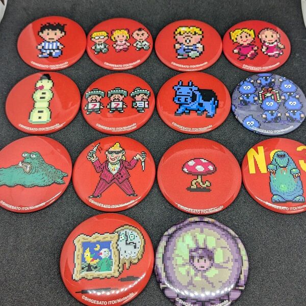 ほどよくバラけたMOTHERカンバッヂ。MOTHER2セット