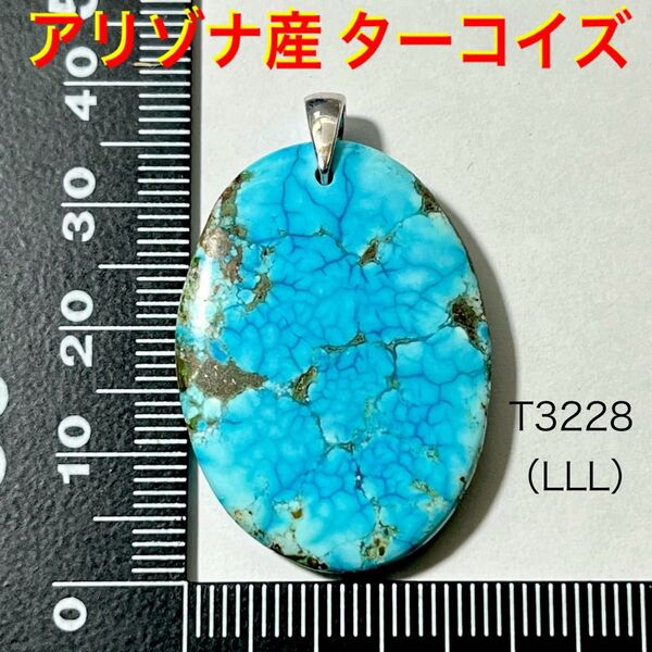 天然石 アリゾナ産 ターコイズ ペンダントトップ(LLL)
