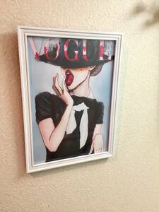  art poster 237 VOGUE* picture frame attaching interior poster A4 size * pop art paroti art oma-ju