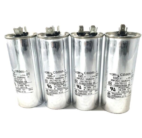オイルコンデンサー 4個set 100μF 高音質 高耐圧 取付金具付 A146