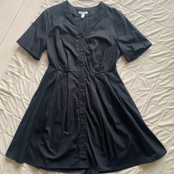 美品 H&M 半袖 ワンピース 黒