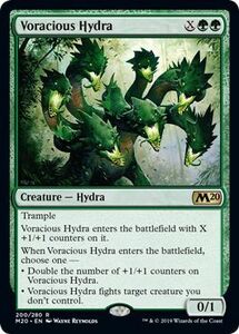 え緑 大食のハイドラ 1枚（2枚在庫s 英 良品 M20）/Voracious Hydra（MTG /基本セット2020/Core Set 2020/）