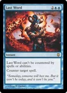 え青 最後の言葉 1枚（1枚在庫s 英 良品 DST）/Last Word（MTG /ダークスティール/Darksteel/）