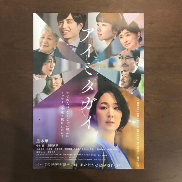 【映画チラシ】2024年11月1日公開 アイミタガイ 10枚