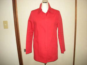 QUEENS COURT Queens Court beautiful goods cotton cotton half turn-down collar coat ... red red 2