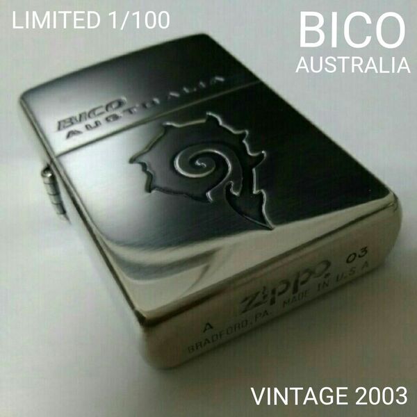 ZIPPO '03 SURF BICO AUSTRALIA LTD №076 サーフビコ リミテッド ジッポライター 限定100個