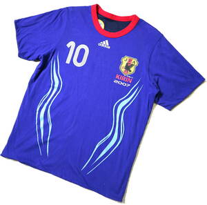 良好/2007年位！◆アディダス製 サッカー日本代表モデル リバーシブルTシャツ◆Lサイズ