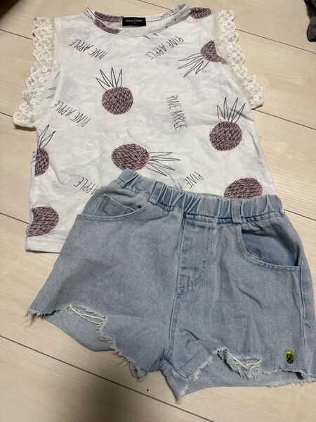 アーバンチェリー 130 ショートパンツ タンクトップ