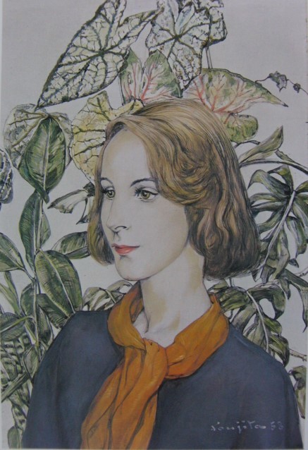 Leonard Fujita, [Portrait of a Woman], Rare art book, Tsuguharu Foujita, French Masters, person, Landscape, Brand new with high-quality frame, free shipping, Painting, Oil painting, Portraits