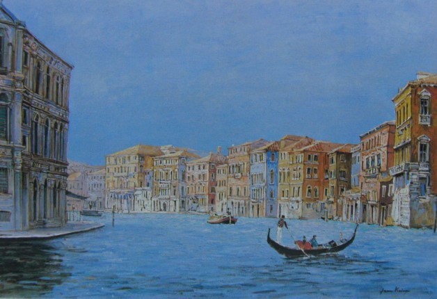 Jean Keim, [Góndola de Venecia], Libro de arte raro, En buena condición, Maestros franceses, persona, Paisaje, Nuevo con marco de alta calidad., envío gratis, Cuadro, Pintura al óleo, Naturaleza, Pintura de paisaje