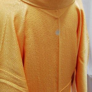 小紋 紗綾型文様 袷 着物 リユース品 ◯め