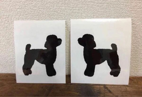 *トイプードル シルエット *カッティング ステッカー 犬
