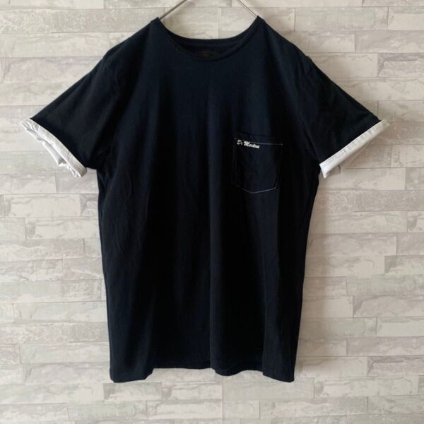 ドクターマーチン ポケット Tシャツ 黒 S 半袖