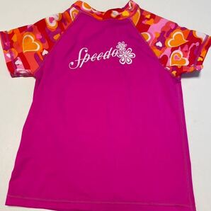 【送料無料】Speedo ラッシュガード 10〜12y スピード ピンク 140 150