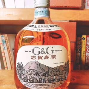 1969年G&G発売1周年記念!! 志賀高原ラベル G&G白びん 特級表記有 未開栓 検:山崎25年/秩父10年/白州25年/響30年/竹鶴25年/余市20年/軽井沢