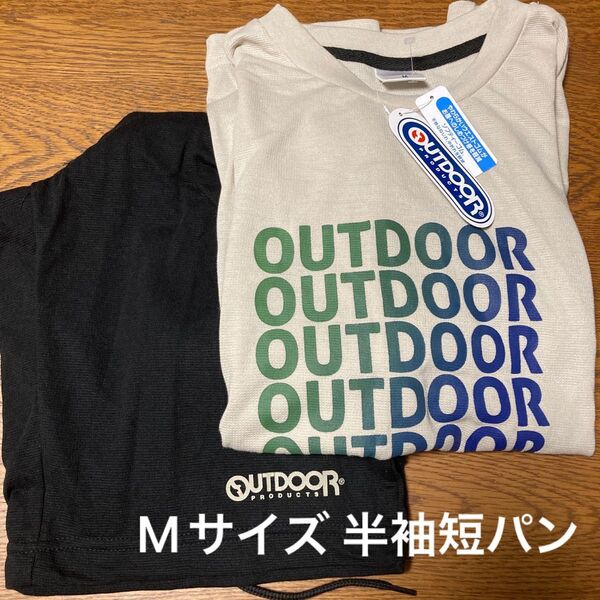 新品 メンズ ルームウェア Mサイズ 半袖短パン パジャマ 寝巻き 上下セット ハーフパンツ
