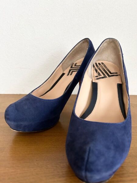 LANVIN ランバン パンプス ヒール ブルー 22.5